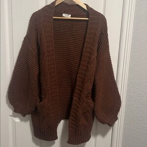 Blue Ivy Chunky Sweater brown knit large oversized